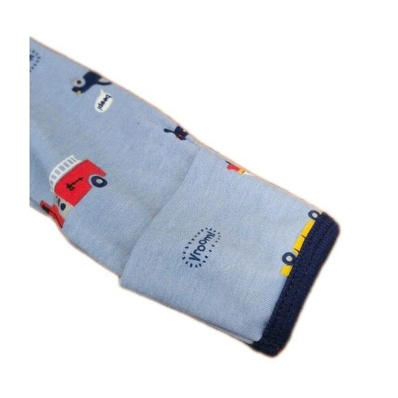 Carter's Blue Long Sleeved Zippered Sleeper NB - Picture 3 of 3